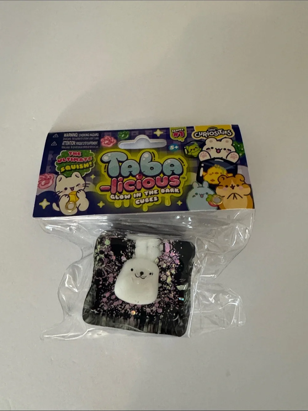 Tabalicious Glow-in-the-Dark Cube Toy - Black & White